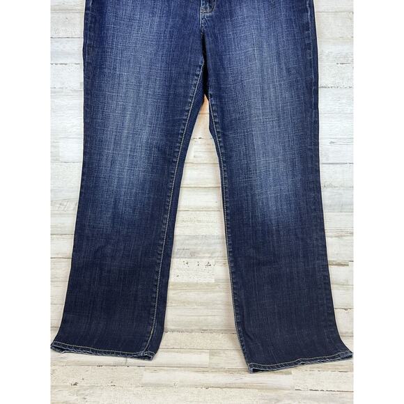 Chico’s Platinum Braided Dayton MR Denim Jeans Size 3 / XL / 16 Dark Wash - Picture 3 of 12